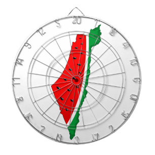 Palestina Kaart Watermeloen Symbool van de vrijhei Dartbord