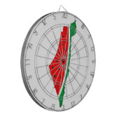 Palestina Kaart Watermeloen Symbool van de vrijhei Dartbord (Voorkant Links)
