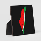 Palestina Kaart Watermeloen Symbool van de vrijhei Fotoplaat (Voorkant)