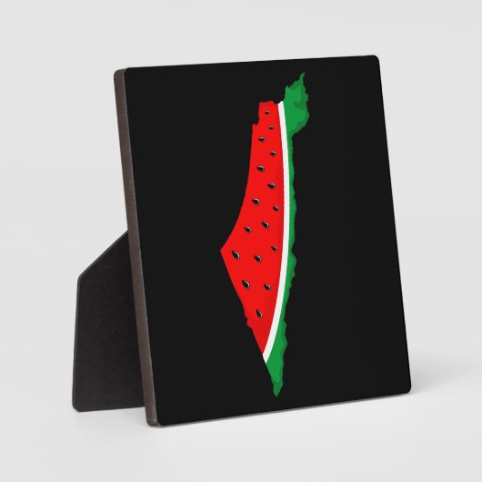 Palestina Kaart Watermeloen Symbool van de vrijhei Fotoplaat (Voorkant)