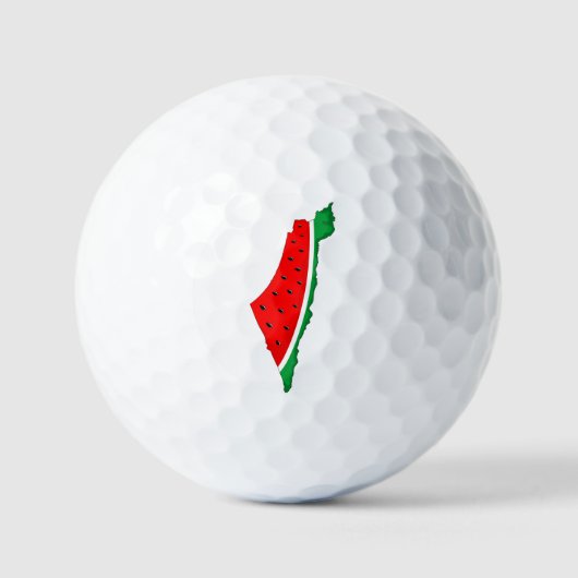 Palestina Kaart Watermeloen Symbool van de vrijhei Golfballen (Voorkant)