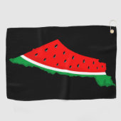 Palestina Kaart Watermeloen Symbool van de vrijhei Golfhanddoek (Horizontaal)