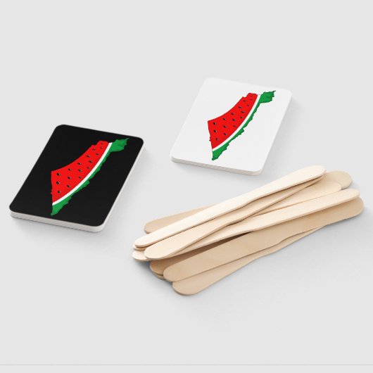 Palestina Kaart Watermeloen Symbool van de vrijhei Handwaaier (Niet-gemonteerd)