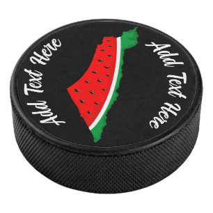 Palestina Kaart Watermeloen Symbool van de vrijhei Hockey Puck