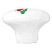 Palestina Kaart Watermeloen Symbool van de vrijhei Keramische Knop (Zijkant)