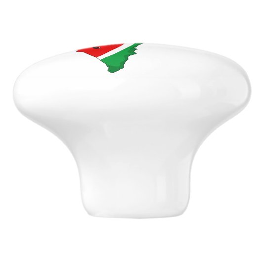 Palestina Kaart Watermeloen Symbool van de vrijhei Keramische Knop (Zijkant)