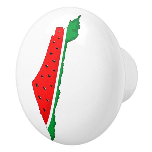Palestina Kaart Watermeloen Symbool van de vrijhei Keramische Knop (Rechts)