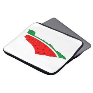 Palestina Kaart Watermeloen Symbool van de vrijhei Laptop Sleeve