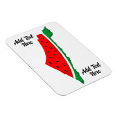 Palestina Kaart Watermeloen Symbool van de vrijhei Magneet (Rechterzijde)