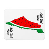 Palestina Kaart Watermeloen Symbool van de vrijhei Magneet (Horizontaal)
