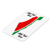 Palestina Kaart Watermeloen Symbool van de vrijhei Magneet (Linkerzijde)