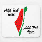 Palestina Kaart Watermeloen Symbool van de vrijhei Muismat (Voorkant)