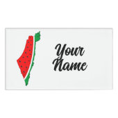 Palestina Kaart Watermeloen Symbool van de vrijhei Naambadge (Voorkant)