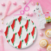 Palestina Kaart Watermeloen Symbool van de vrijhei Papieren Bordje (Feest)