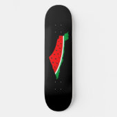 Palestina Kaart Watermeloen Symbool van de vrijhei Persoonlijk Skateboard (Voorkant)