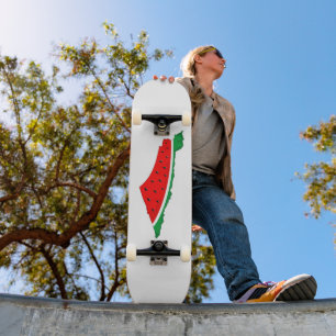 Palestina Kaart Watermeloen Symbool van de vrijhei Persoonlijk Skateboard