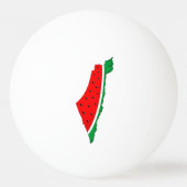Palestina Kaart Watermeloen Symbool van de vrijhei Pingpongbal (Achterkant)