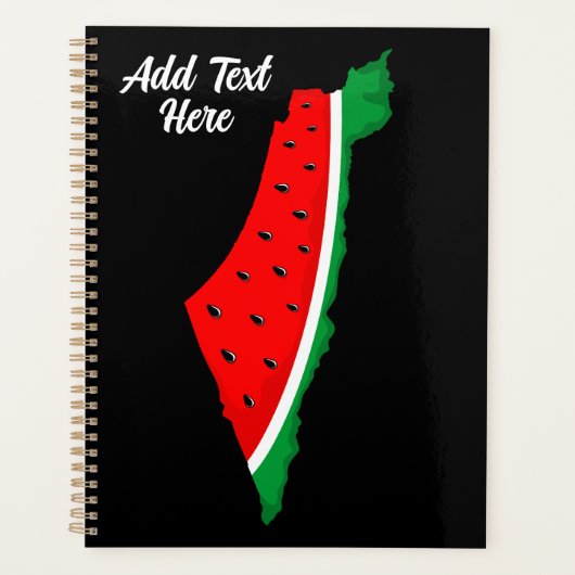 Palestina Kaart Watermeloen Symbool van de vrijhei Planner (Voorkant)