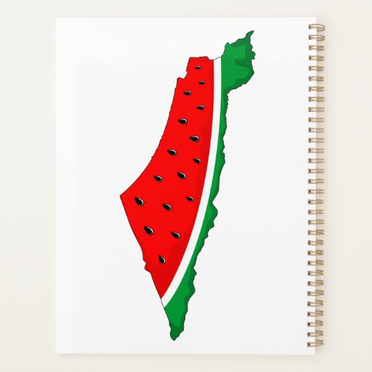 Palestina Kaart Watermeloen Symbool van de vrijhei Planner (Achterkant)