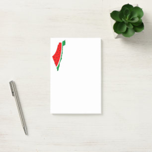 Palestina Kaart Watermeloen Symbool van de vrijhei Post-it® Notes