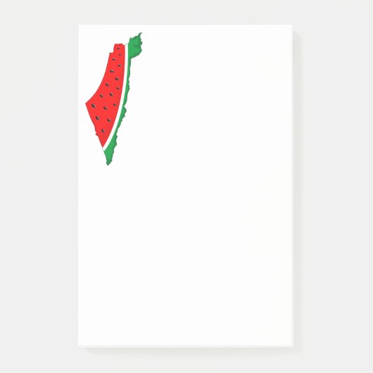 Palestina Kaart Watermeloen Symbool van de vrijhei Post-it® Notes (Voorkant)