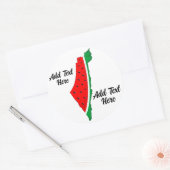 Palestina Kaart Watermeloen Symbool van de vrijhei Ronde Sticker (Envelop)