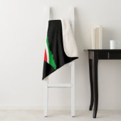 Palestina Kaart Watermeloen Symbool van de vrijhei Sherpa Deken (In situ)