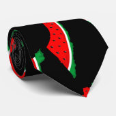 Palestina Kaart Watermeloen Symbool van de vrijhei Stropdas (Opgerold)