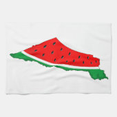 Palestina Kaart Watermeloen Symbool van de vrijhei Theedoek (Horizontaal)