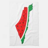 Palestina Kaart Watermeloen Symbool van de vrijhei Theedoek (Verticaal)