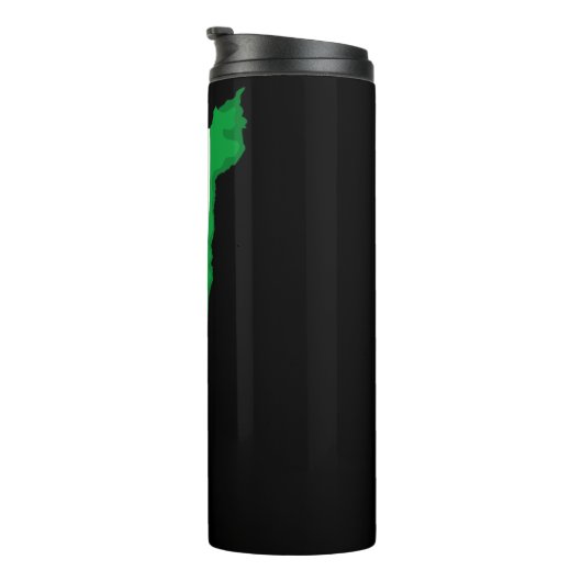 Palestina Kaart Watermeloen Symbool van de vrijhei Thermosbeker (Geroteerd rechts)