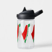 Palestina Kaart Watermeloen Symbool van de vrijhei Waterfles (Links)
