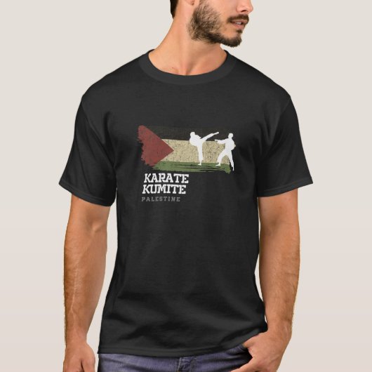 Palestina Karate Kumite Martial Arts Karate T-shirt (Voorkant)