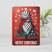 PALESTINA kerst wenskaart (Staand voorkant)