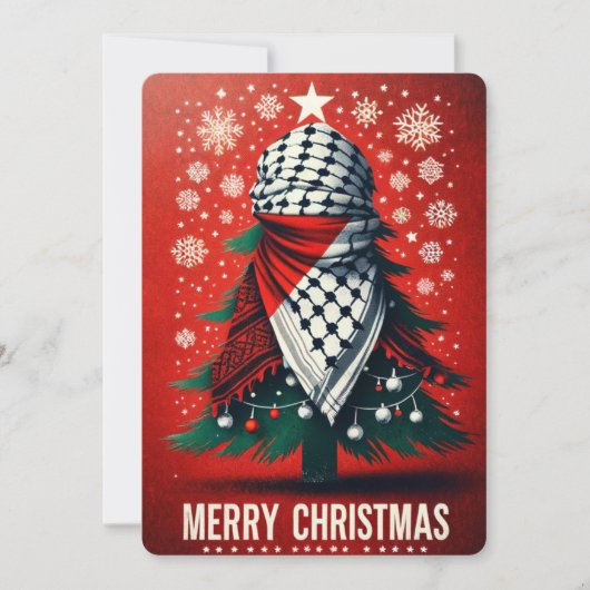 PALESTINA kerst wenskaart (Voorkant)