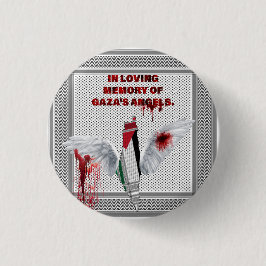 Palestina Knop - Gaza-bewustzijnsspeld Ronde Button 3,2 Cm