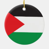 Palestina Knop, Patriottische Palestijnse Vlag Keramisch Ornament (Achterkant)
