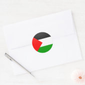 Palestina kwaliteit Vlag Cirkel Ronde Sticker (Envelop)