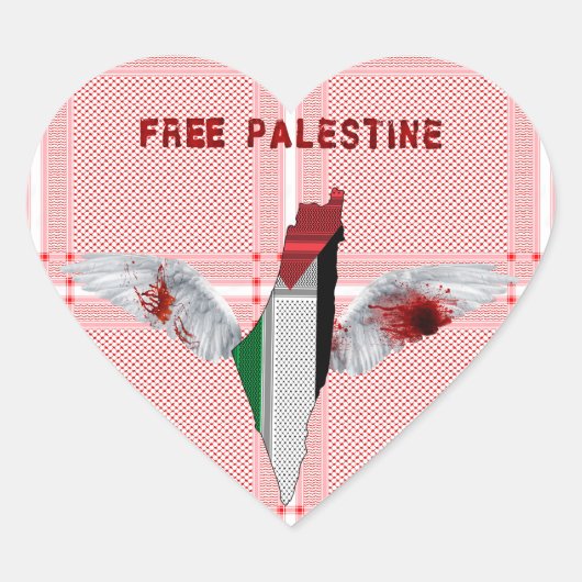 Palestina Label Stickers - Palestijnse Sjaal Label (Voorkant)