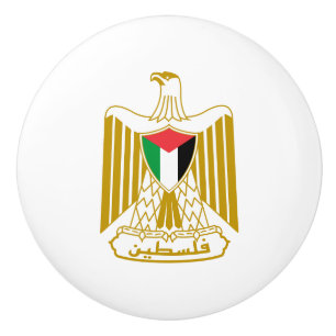 Palestina land wapen wapenschild symbool embleem v keramische knop