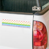 Palestina LGBT Rainbow Keffiyeh Patroon Sjaal Bumpersticker (Op Truck)