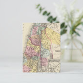 Palestina met Arabia Petraea Briefkaart (Staand voorkant)