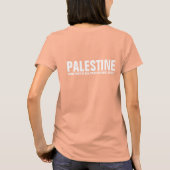 Palestina met kort gedicht t-shirt (Achterkant)
