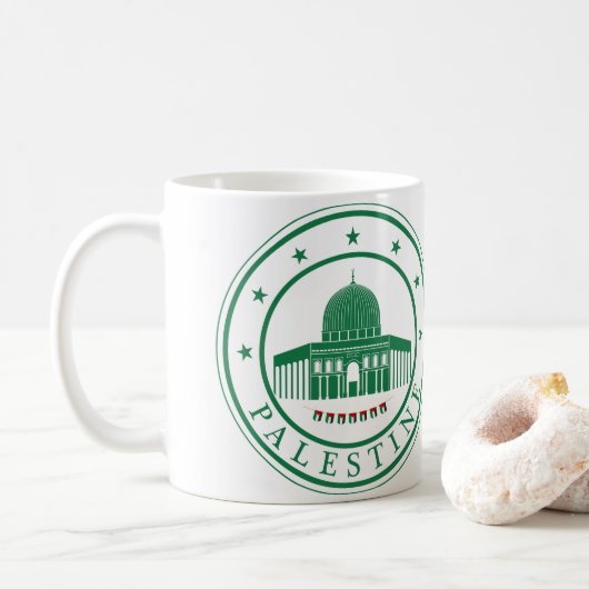 Palestina-Mok Koffiemok (Met donut)