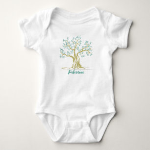 Palestina Olijfboom Gepersonaliseerde Baby Bodysui Romper