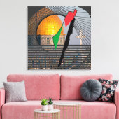 Palestina, ons geboorteland 24 x 24 canvas afdruk (Insitu (Woonkamer))