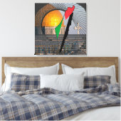 Palestina, ons geboorteland 24 x 24 canvas afdruk (Insitu (Slaapkamer))