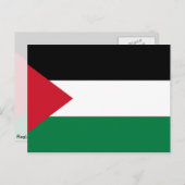 Palestina, Palau-vlag Briefkaart (Voorkant / Achterkant)