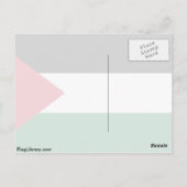 Palestina, Palau-vlag Briefkaart (Achterkant)