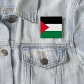 Palestina, Palau-vlag Vierkante Button 5,1 Cm (In situ)